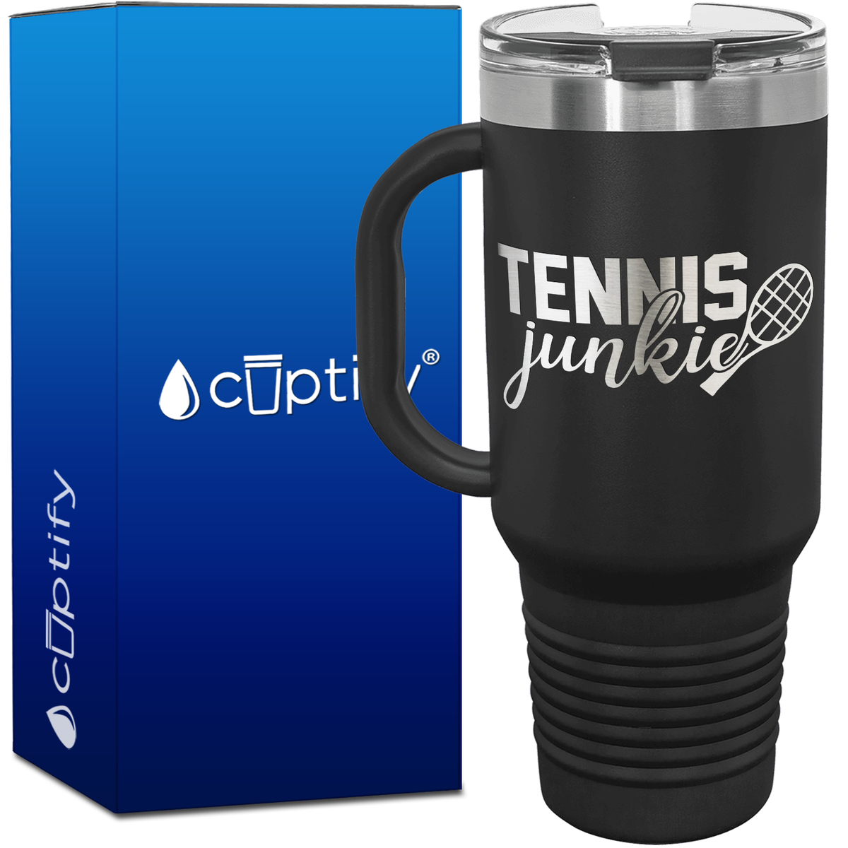 Tennis Junkie 40oz Tennis Travel Mug