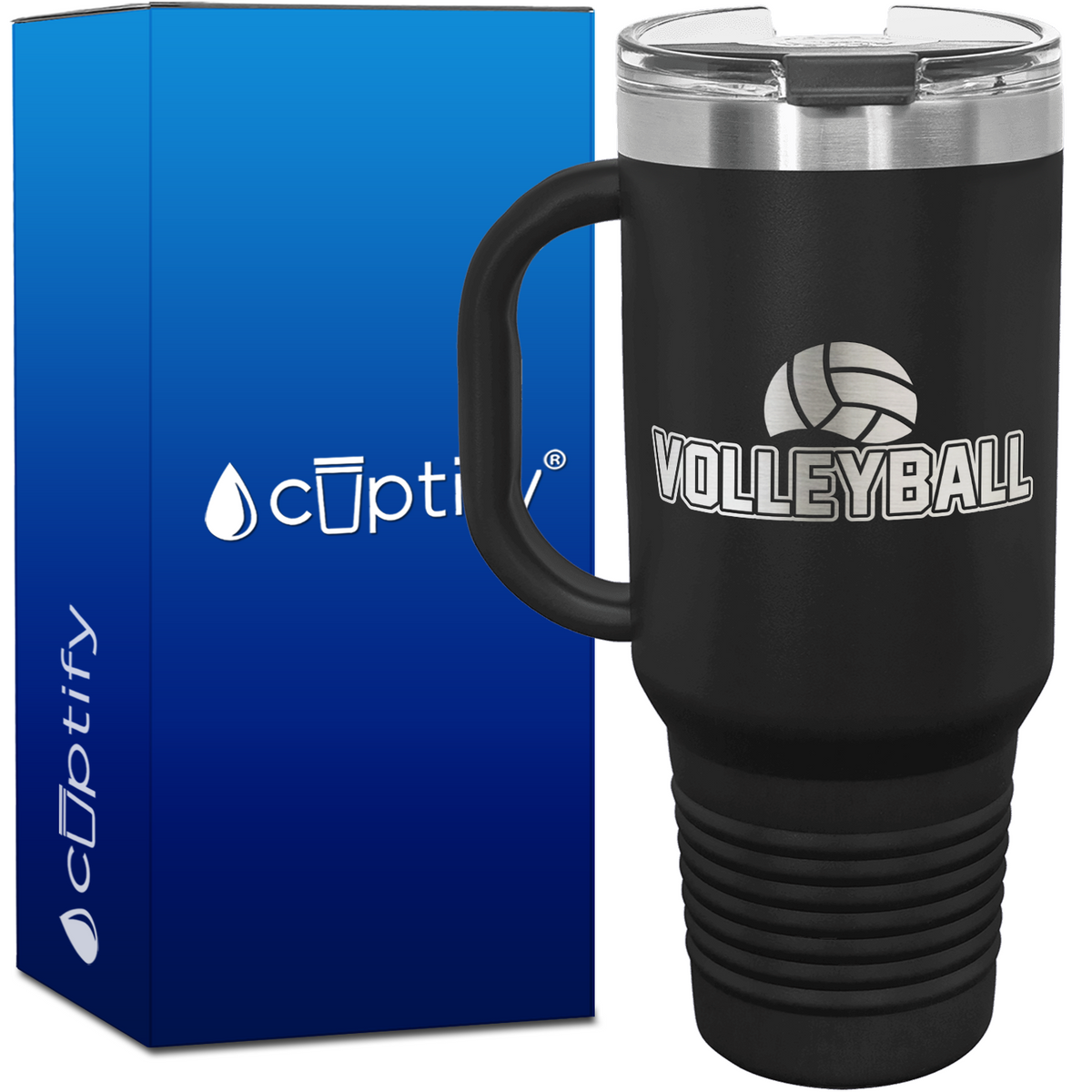 Volleyball 40oz Volleyball Travel Mug