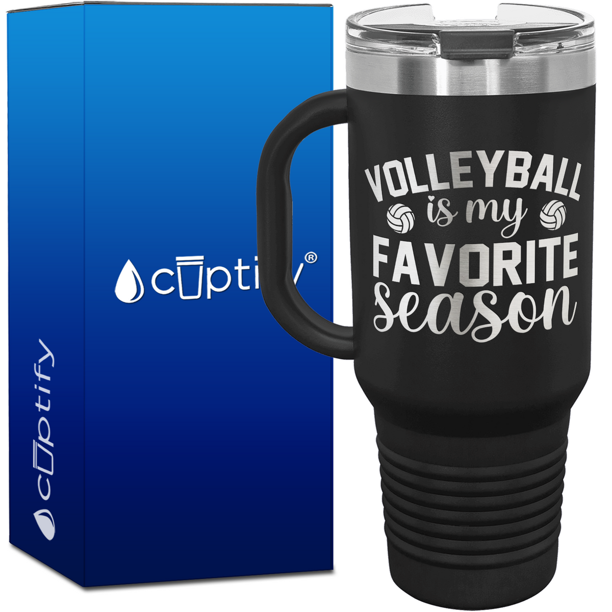 Volleyball is my Favorite Season 40oz Volleyball Travel Mug