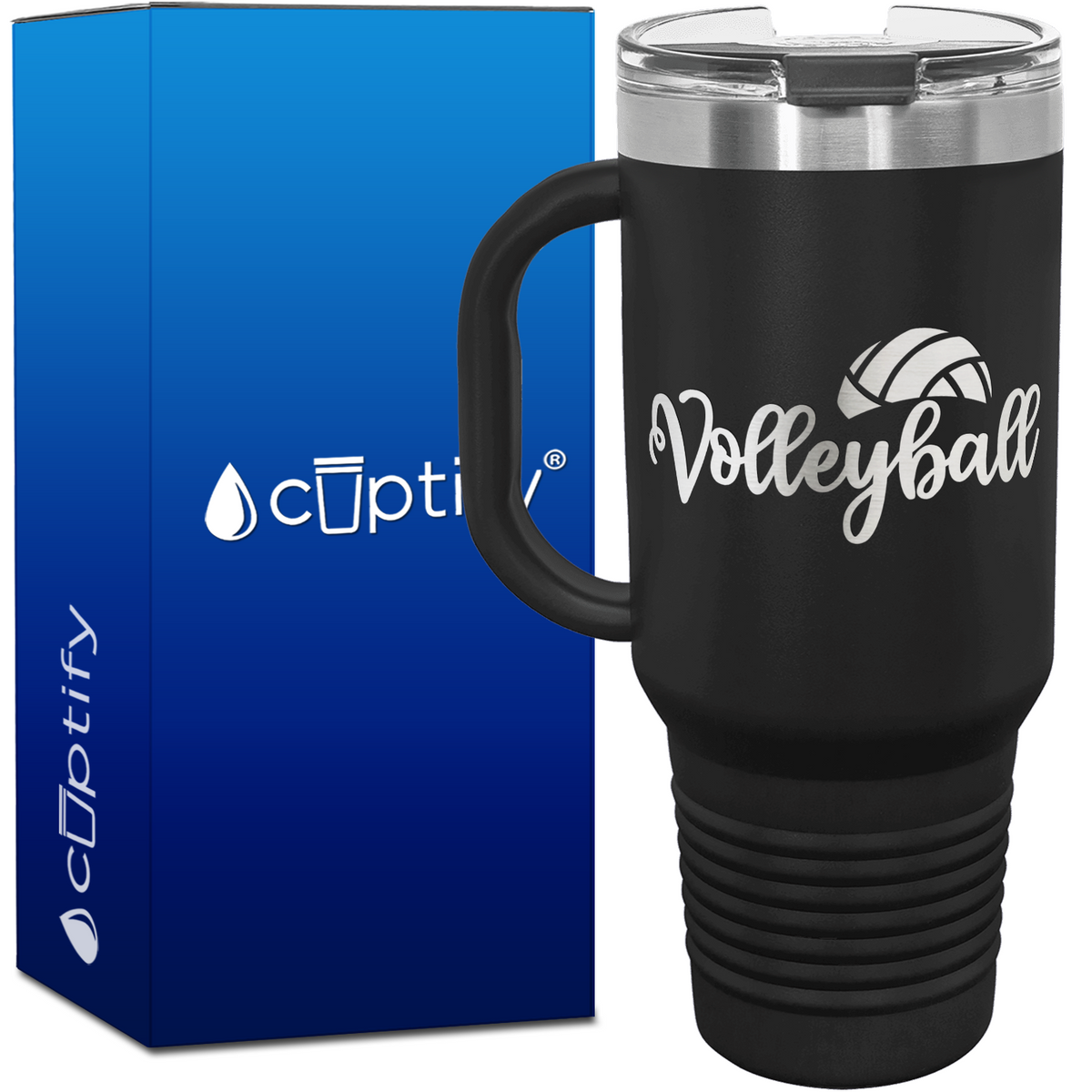 Volleyball 40oz Volleyball Travel Mug
