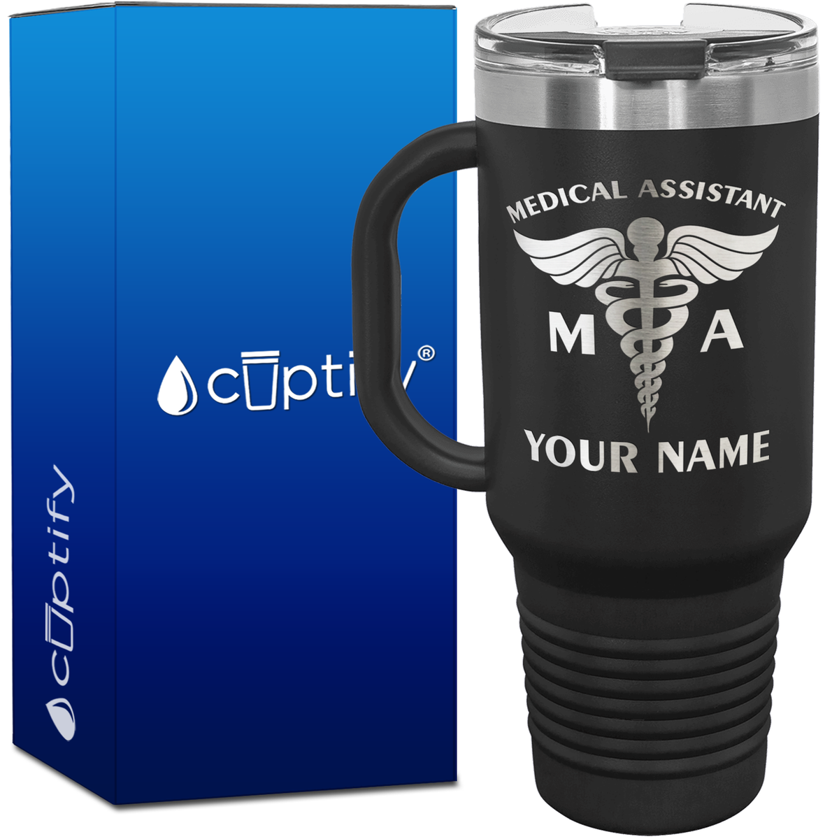 Personalized MA Medical Assistant 40oz Medical Travel Mug