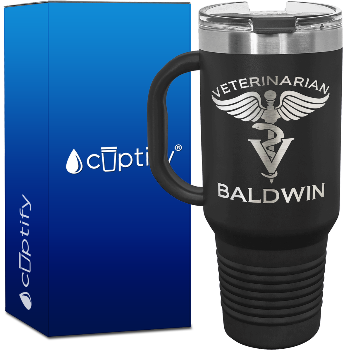 Personalized Veterinarian 40oz Medical Travel Mug