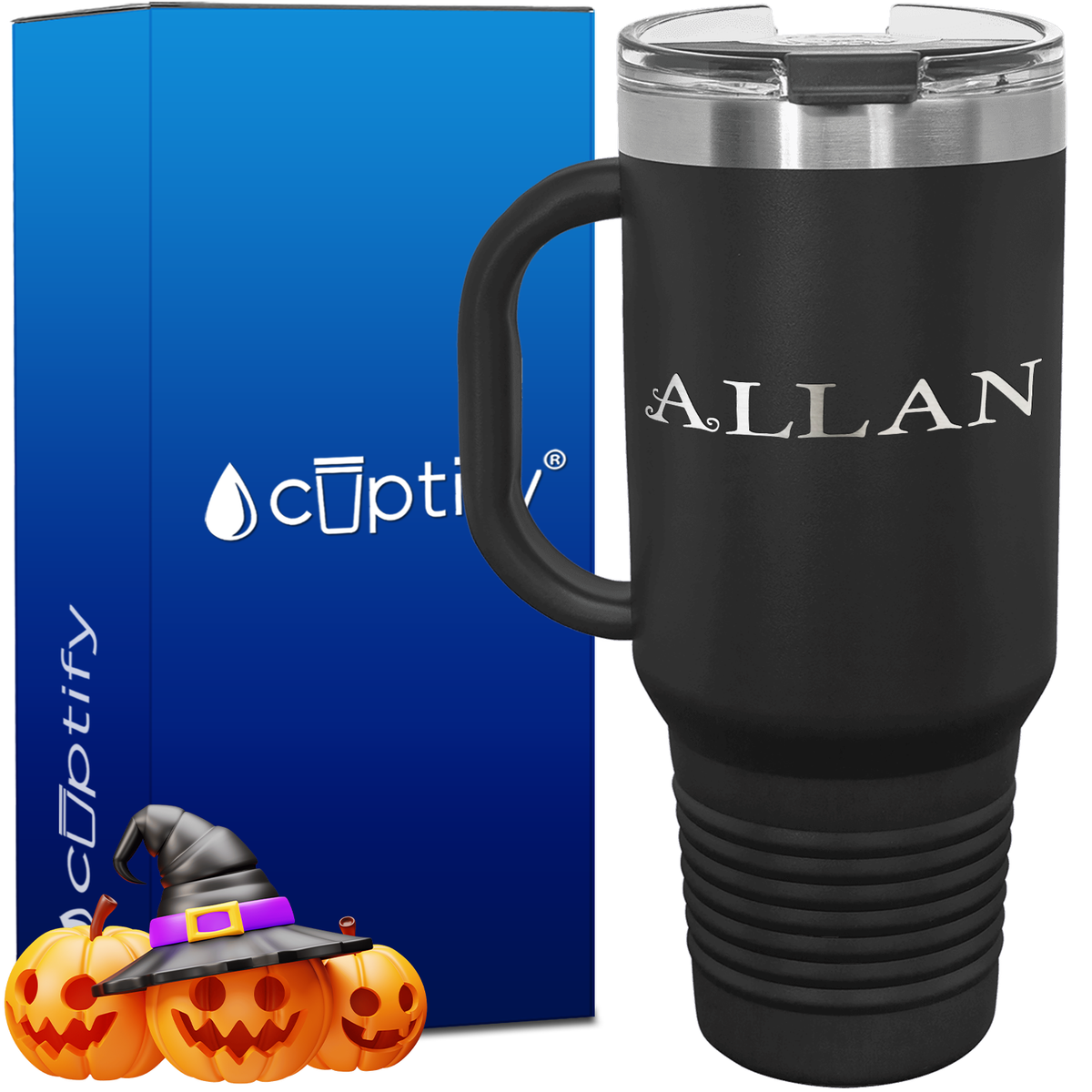 Personalized Eerie Font Style 40oz Halloween Travel Mug