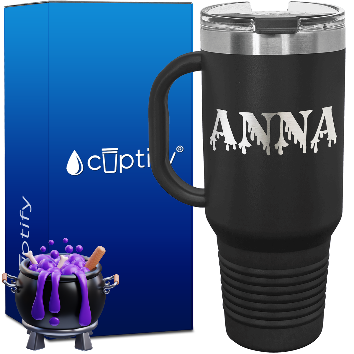 Personalized Bloody Font Style 40oz Halloween Travel Mug