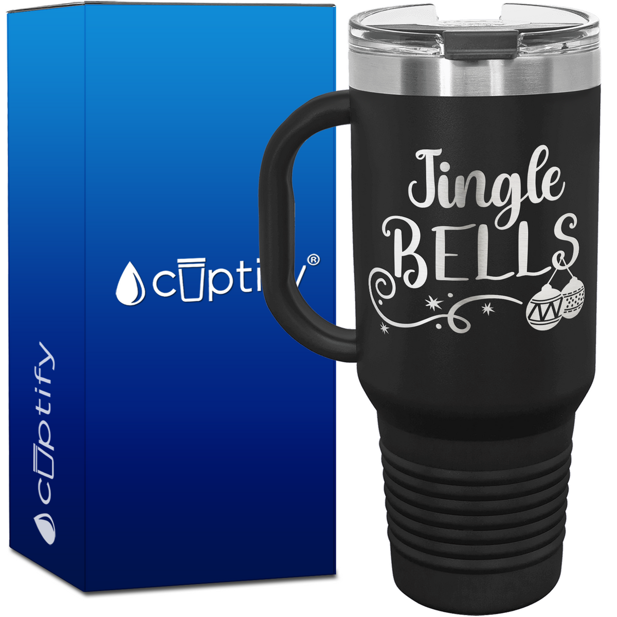Jingle Bells 40oz Christmas Travel Mug