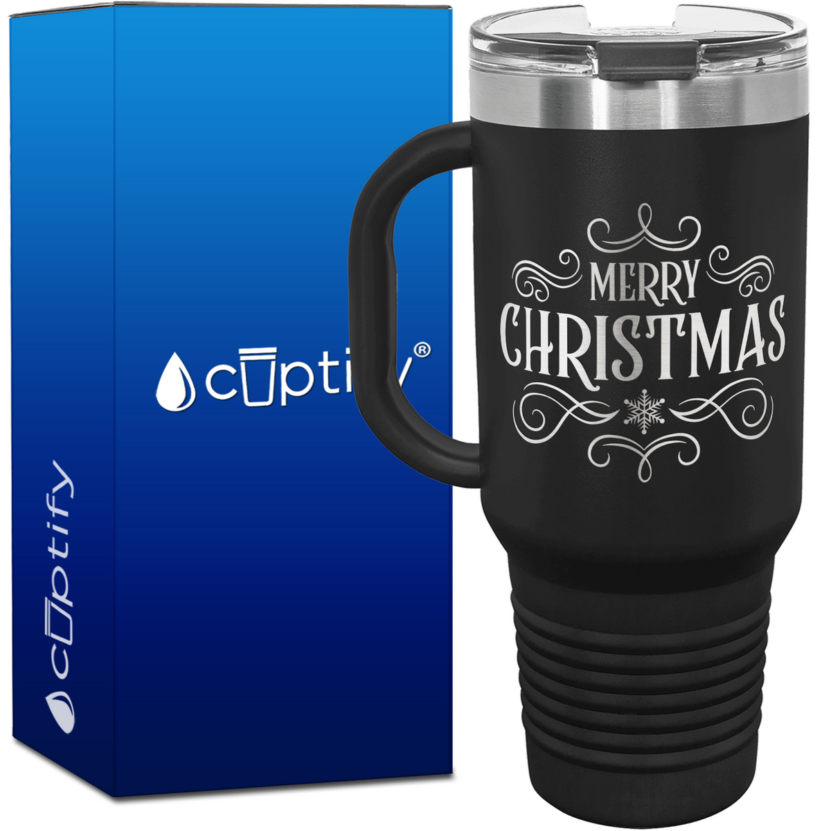 Merry Christmas 40oz Travel Mug