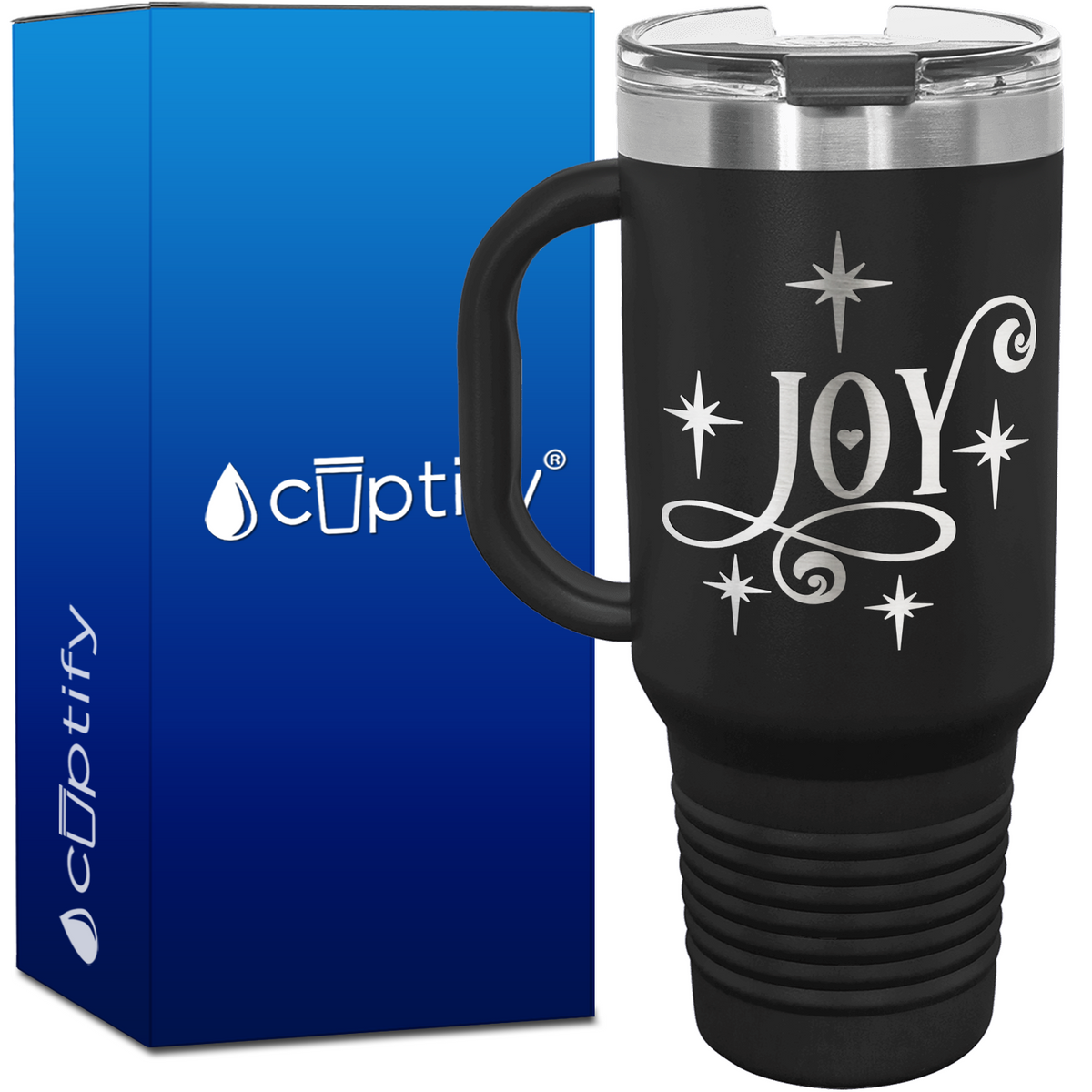 Joy 40oz Christmas Travel Mug