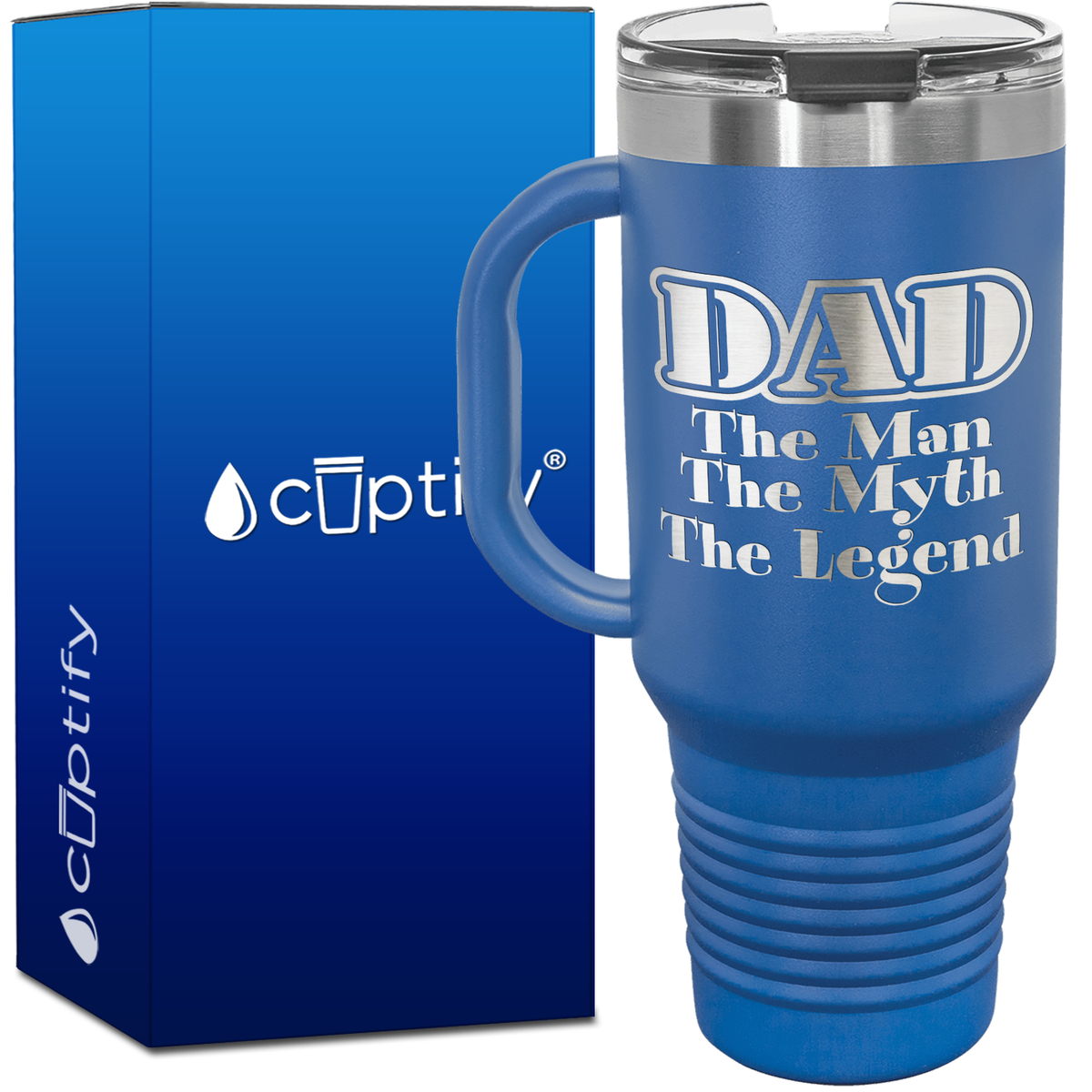 DAD Man Myth Legend 40oz Dad Travel Mug