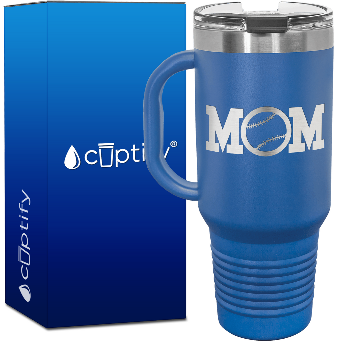 Baseball Mom 40oz Mom Travel Mug