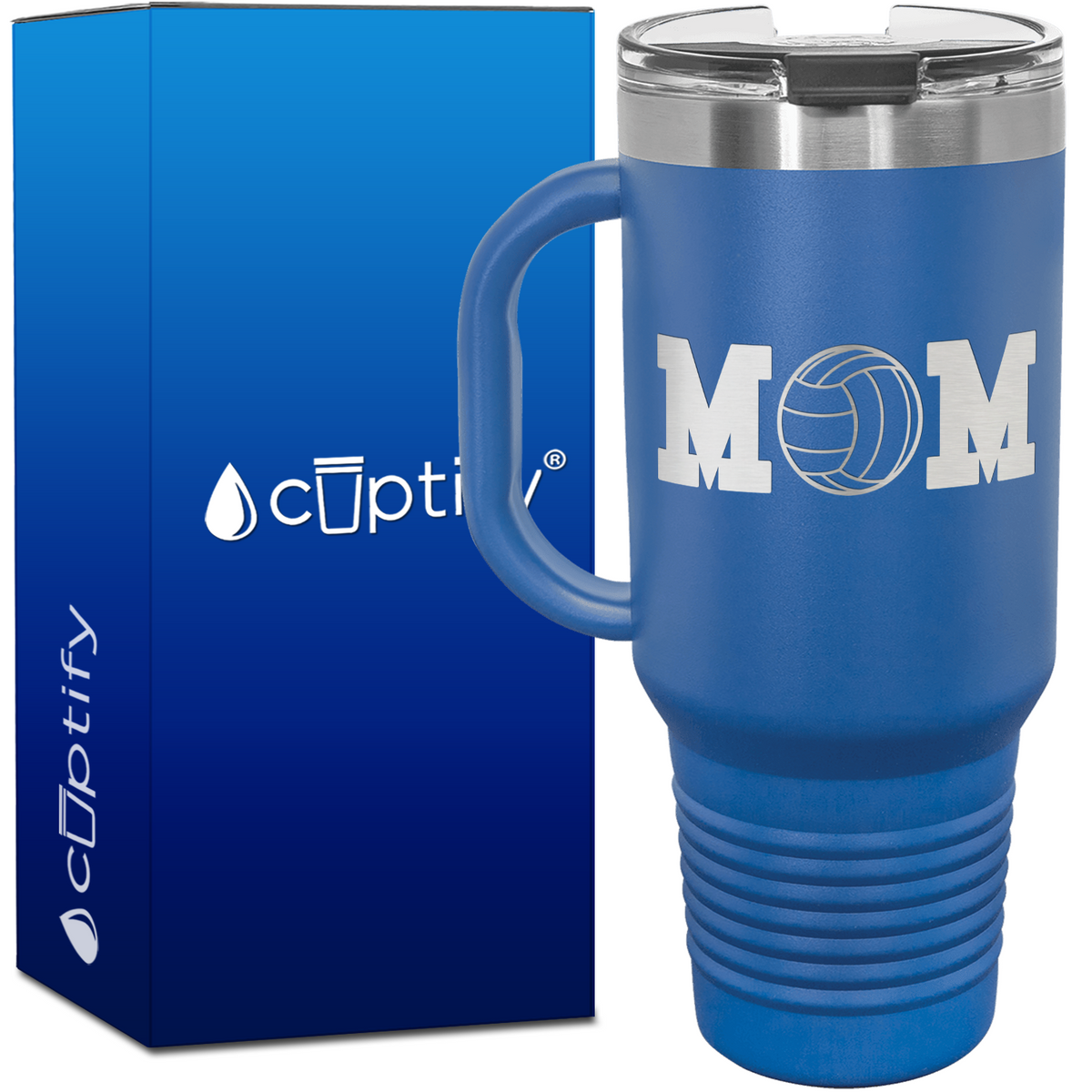 Volleyball Mom 40oz Mom Travel Mug
