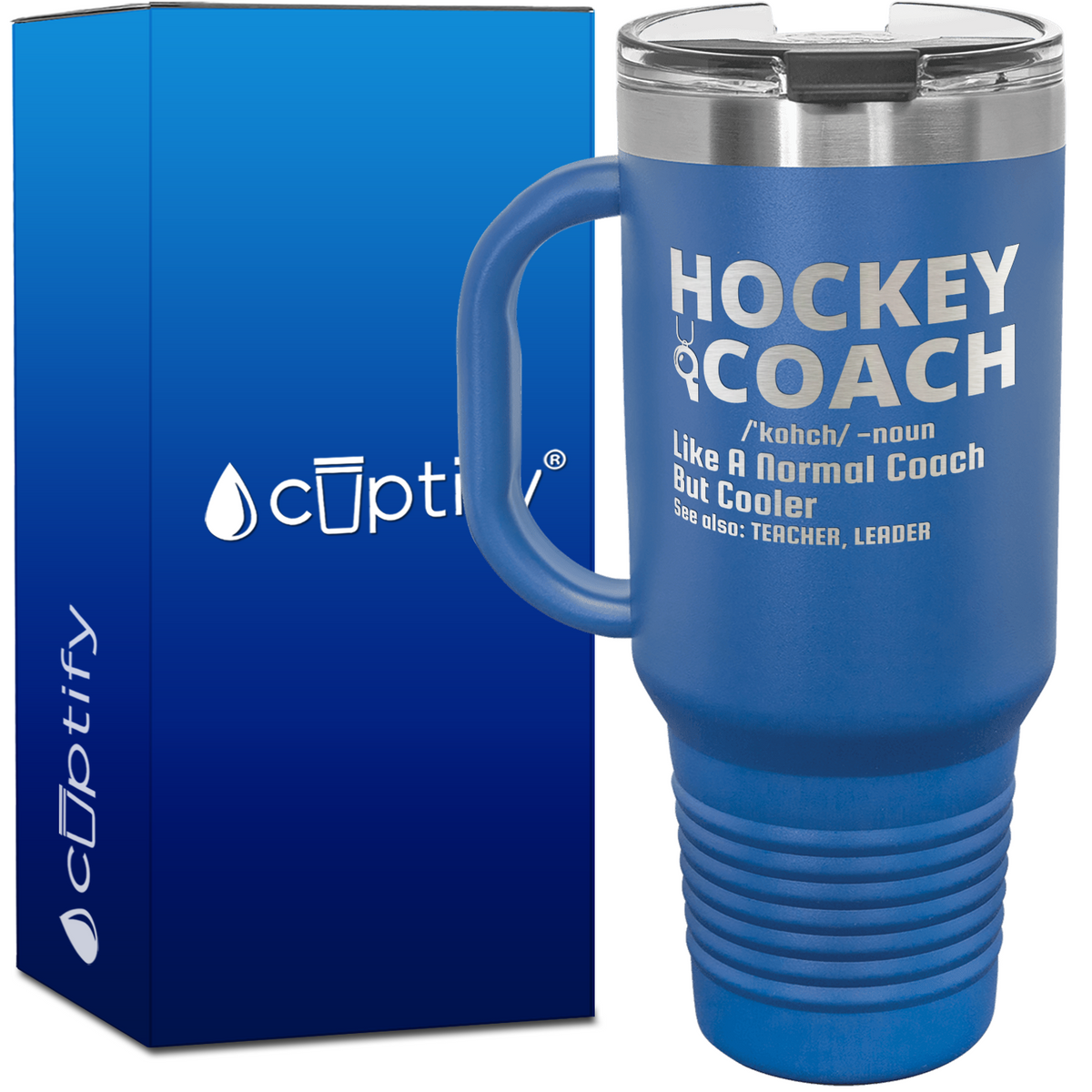 Hockey Coach Like a Normal Coach But Coole 40oz Travel Mug
