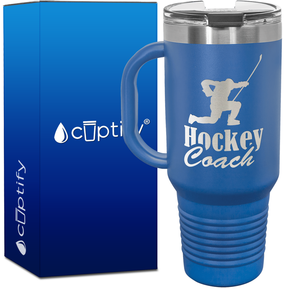 Hockey Coach Goal Post 40oz Travel Mug