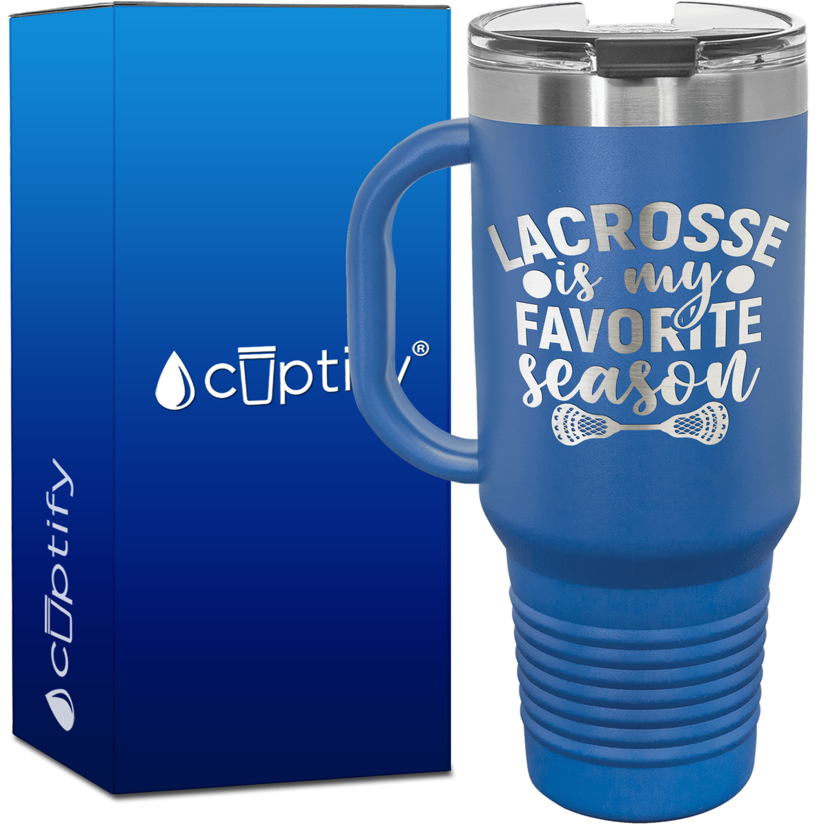 Lacrosse is my Favorite Season 40oz Lacrosse Travel Mug