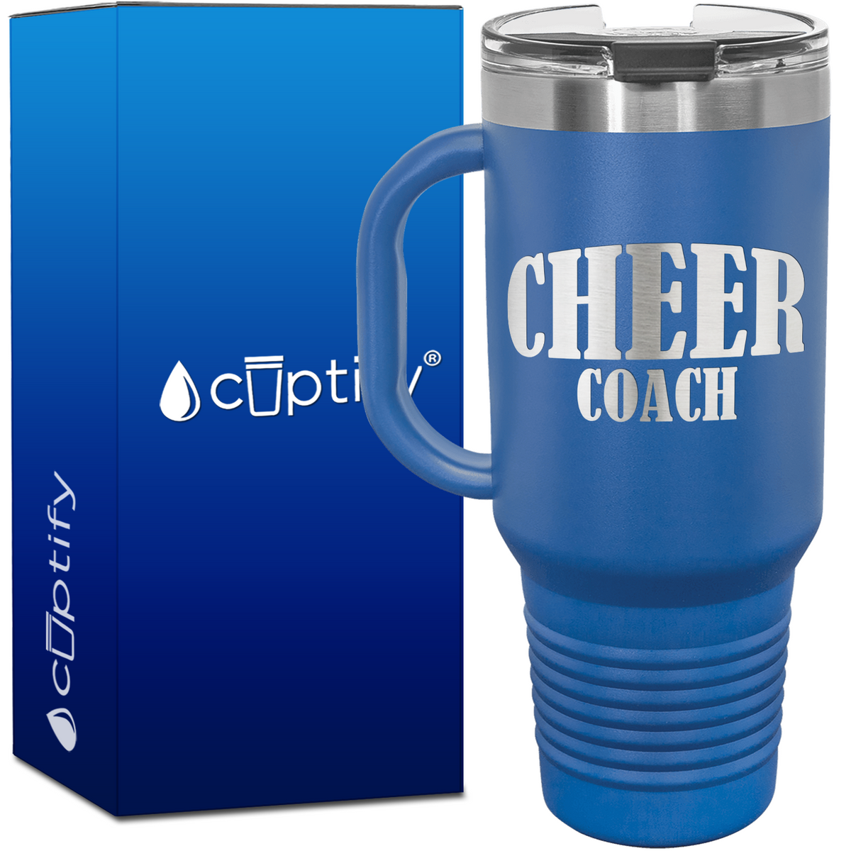 Cheer Coach Inflate 40oz Cheer Travel Mug