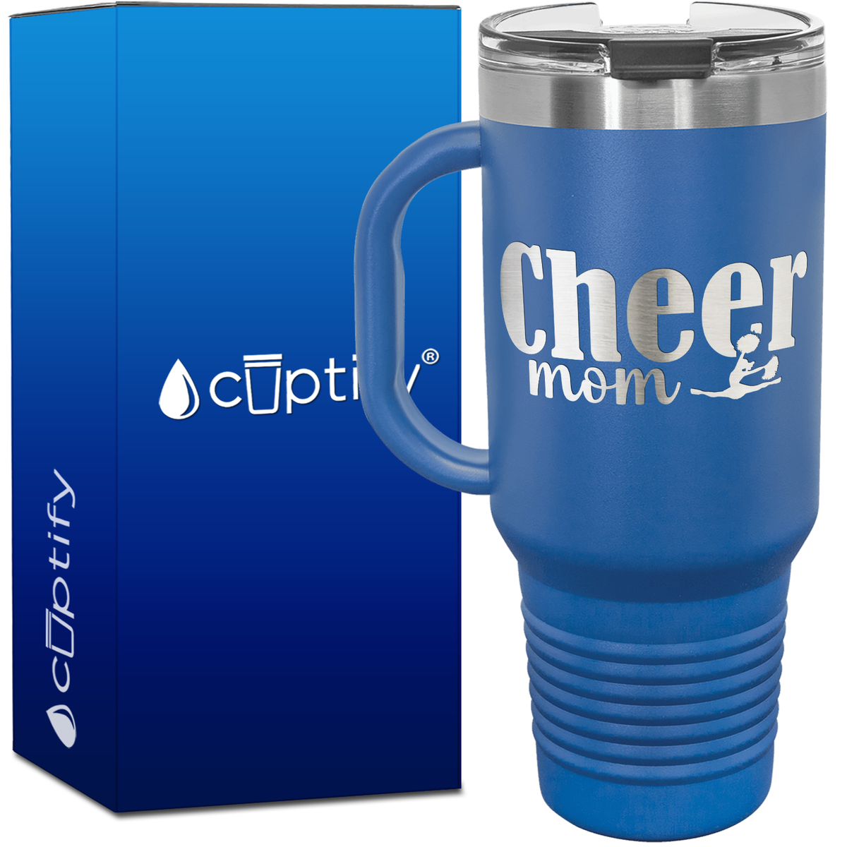 Cheer Mom 40oz Cheer Travel Mug