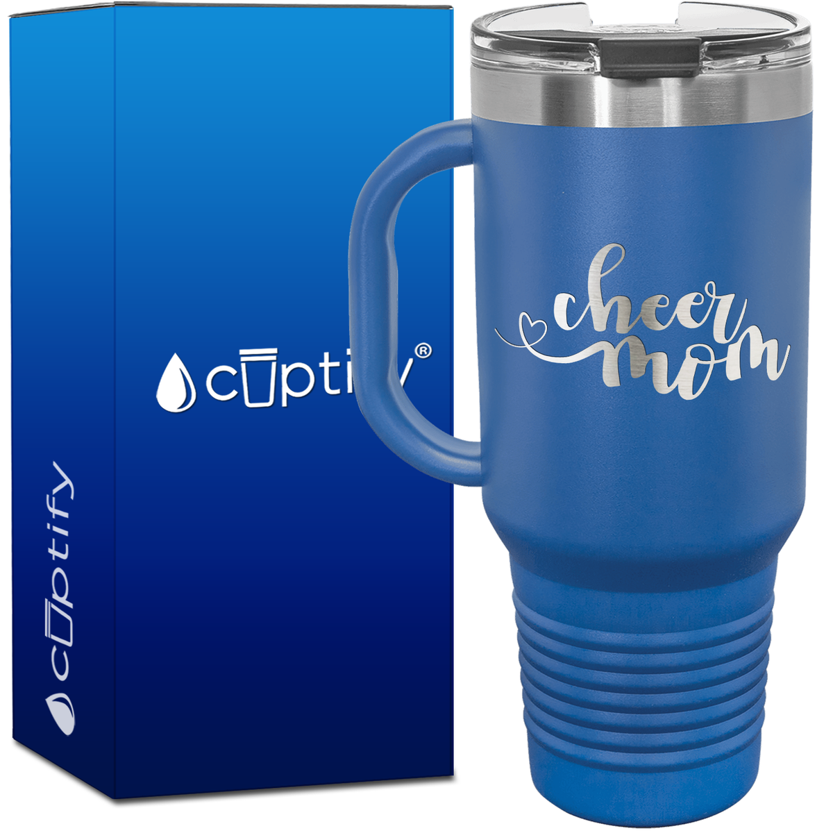 Cheer Mom 40oz Cheer Travel Mug