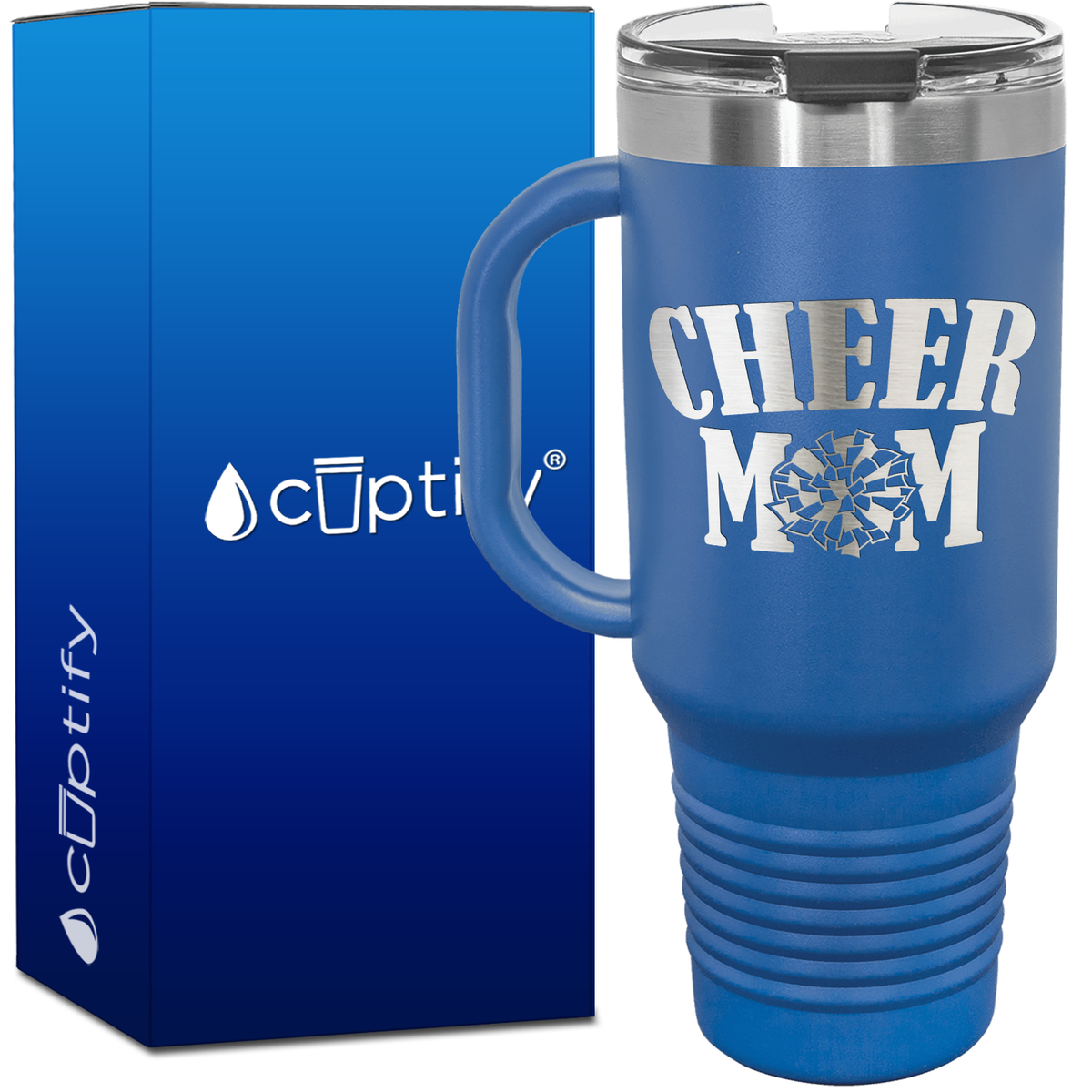 Cheer Mom 40oz Cheer Travel Mug