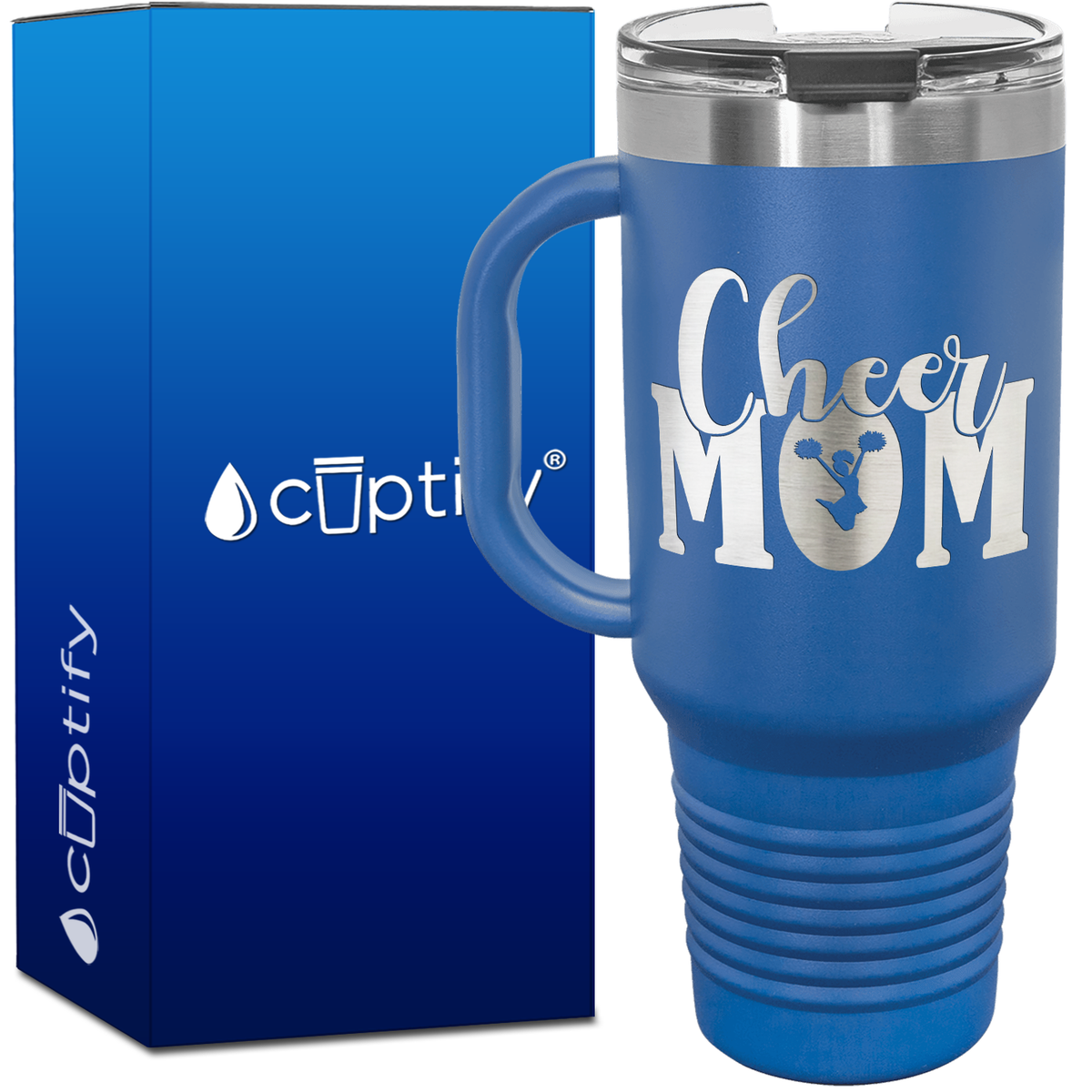 Cheer Mom 40oz Cheer Travel Mug
