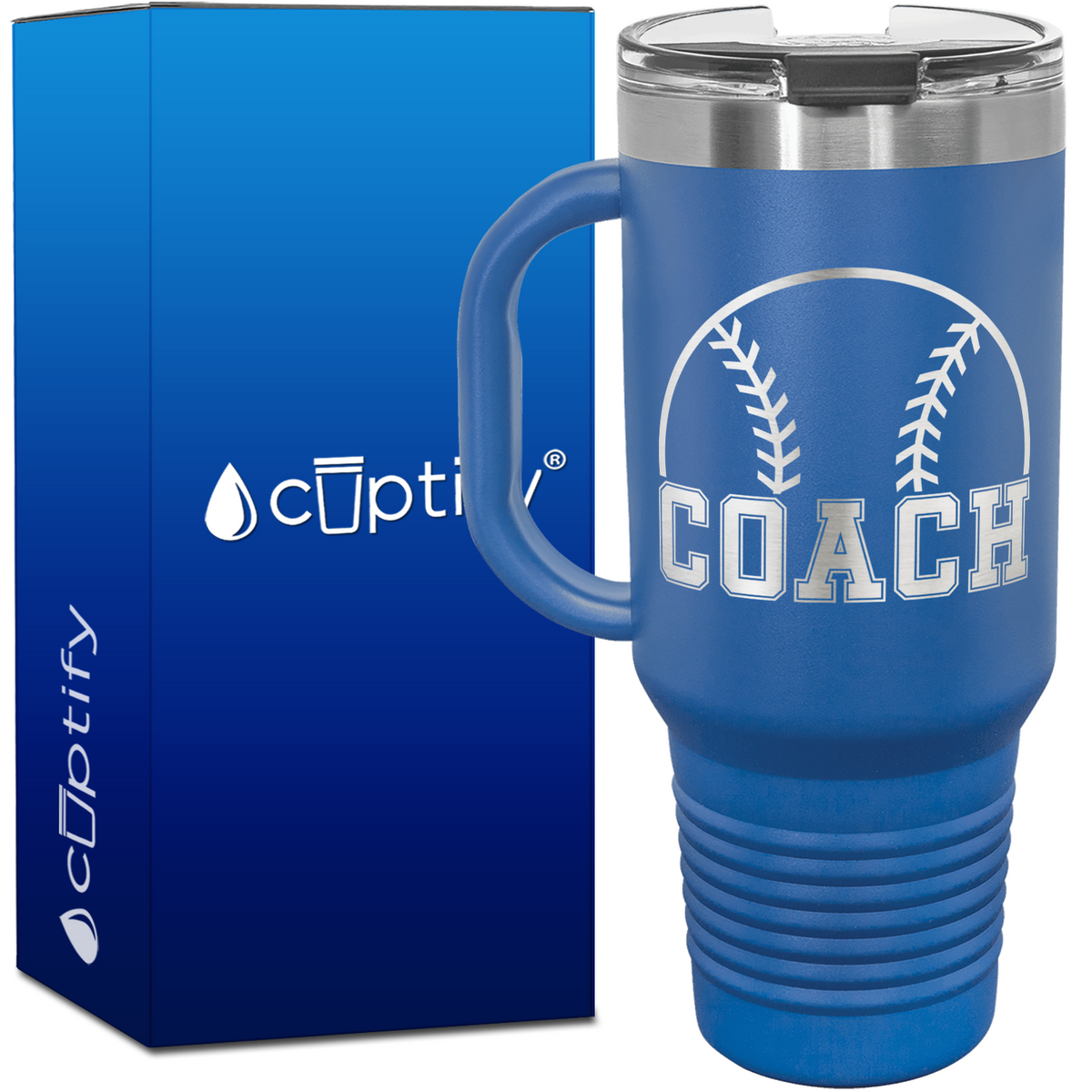 Baseball Coach 40oz Coach Travel Mug