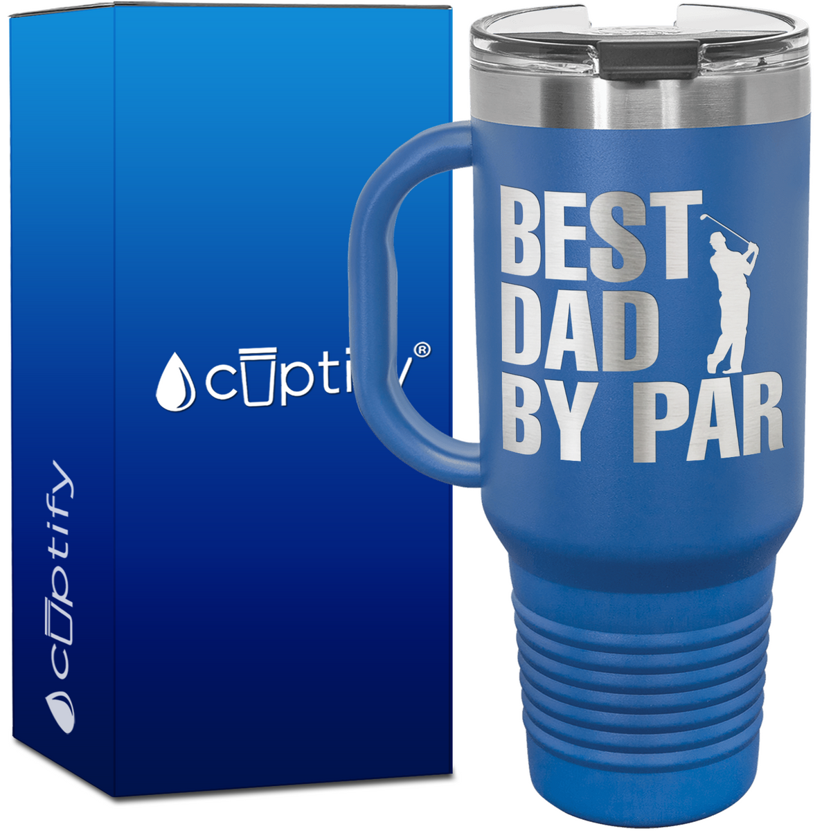 Best Dad by Par 40oz Golf Travel Mug