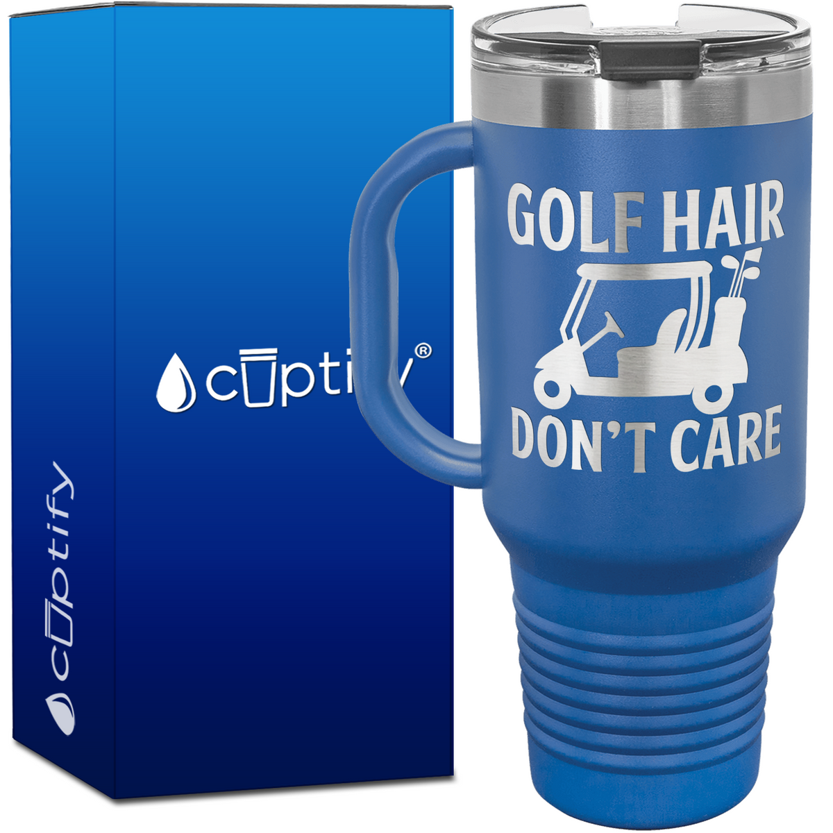Golf Hair Don't Care 40oz Golf Travel Mug