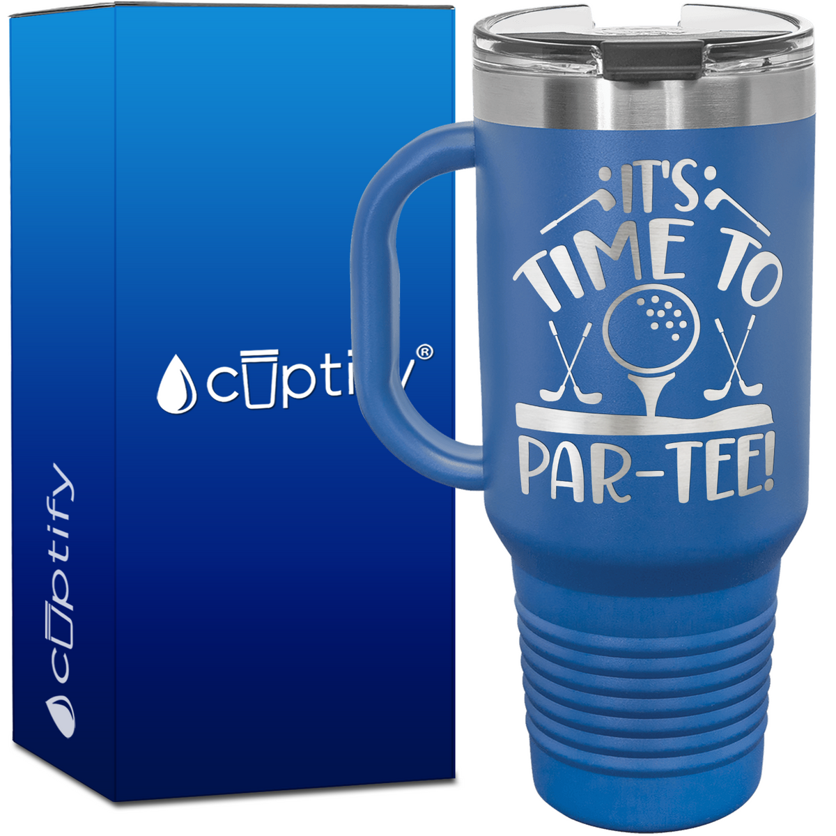 It's Time to Par-Tee 40oz Golf Travel Mug