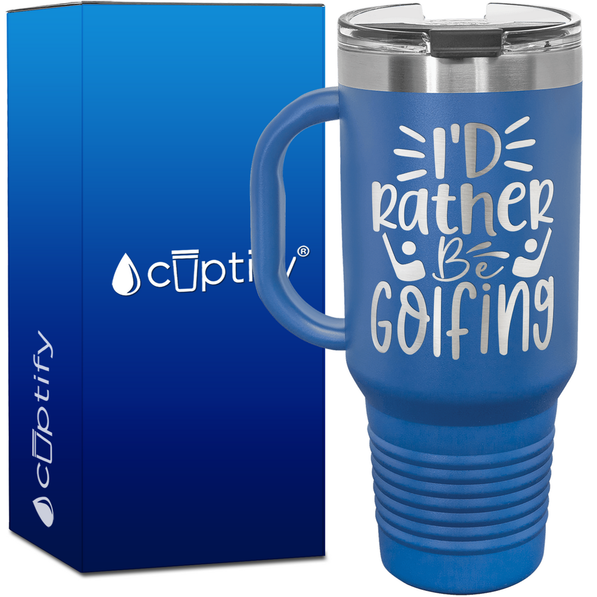 I'd Rather Be Golfing 40oz Golf Travel Mug