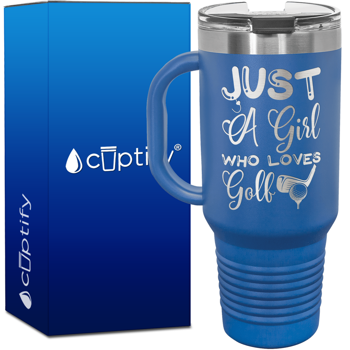 Just a Girl Who Loves Golf 40oz Golf Travel Mug