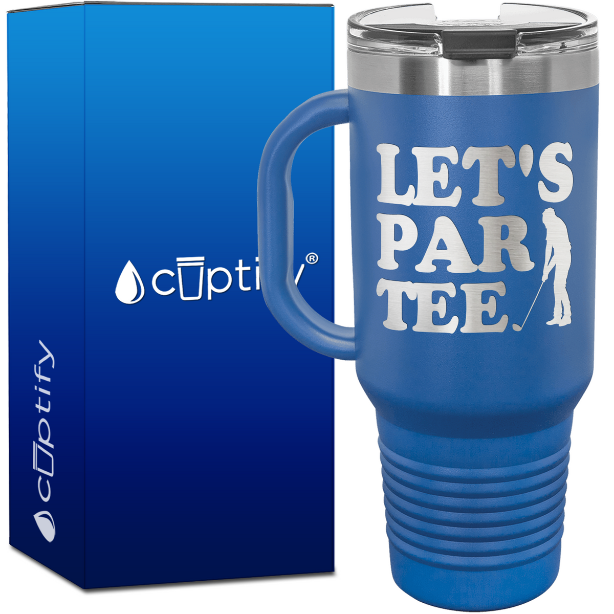 Let's Par Tee 40oz Golf Travel Mug