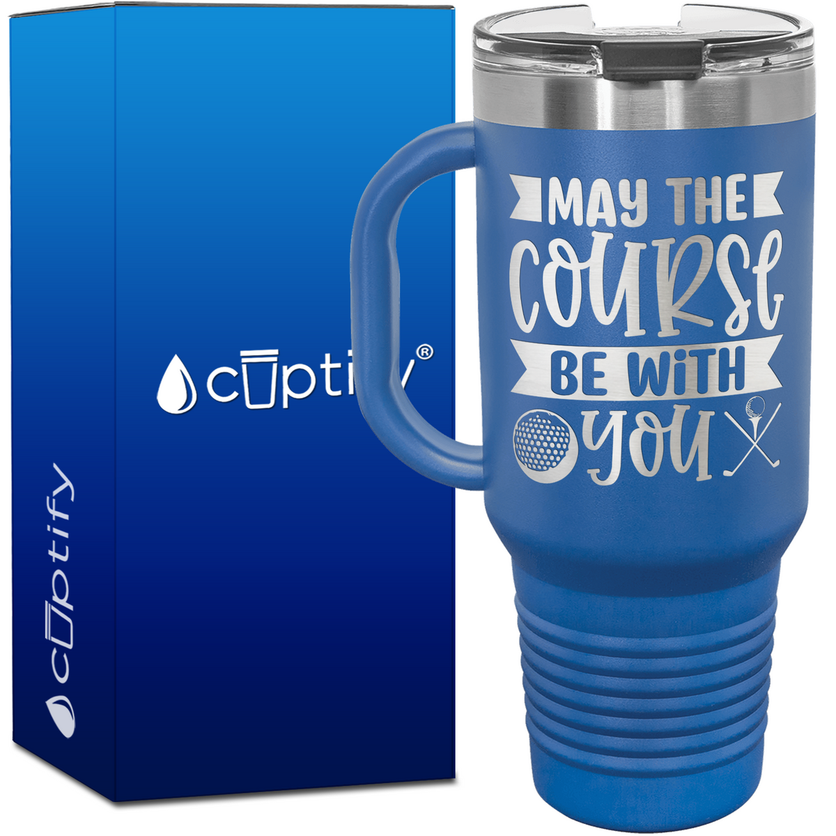 May the Course Be With You 40oz Golf Travel Mug