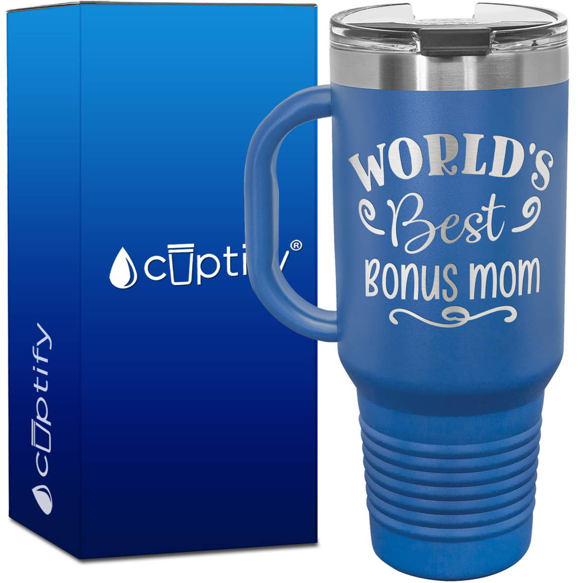 World's Best Bonus Mom 40oz Mom Travel Mug
