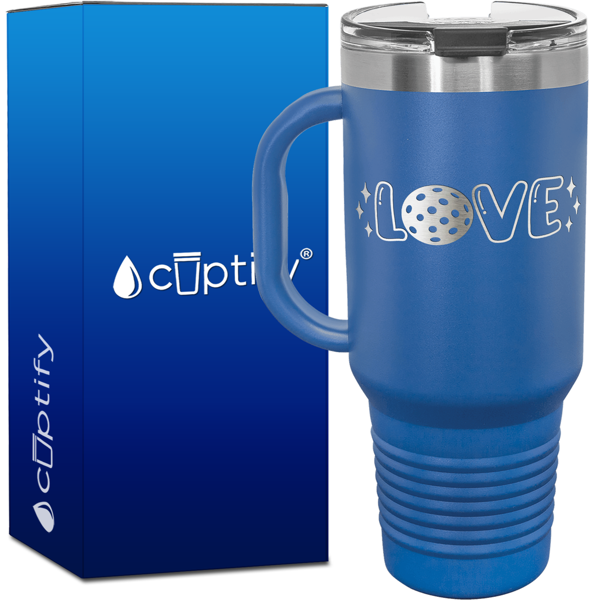 Love Pickleball 40oz Pickleball Travel Mug