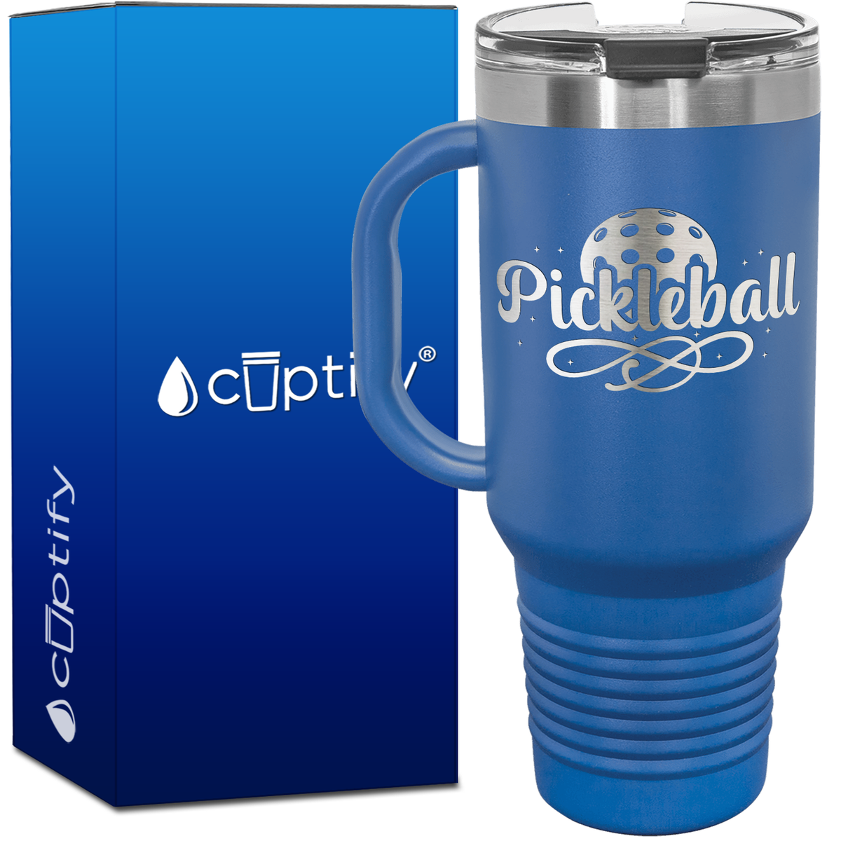 Pickleball 40oz Pickleball Travel Mug