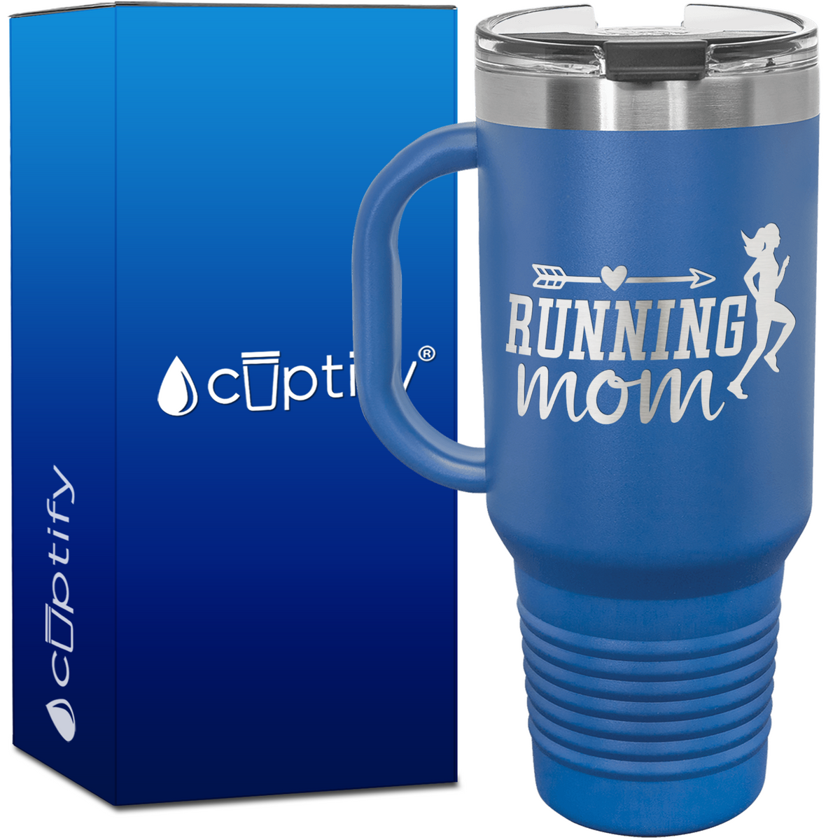 Running Mom 40oz Running Travel Mug