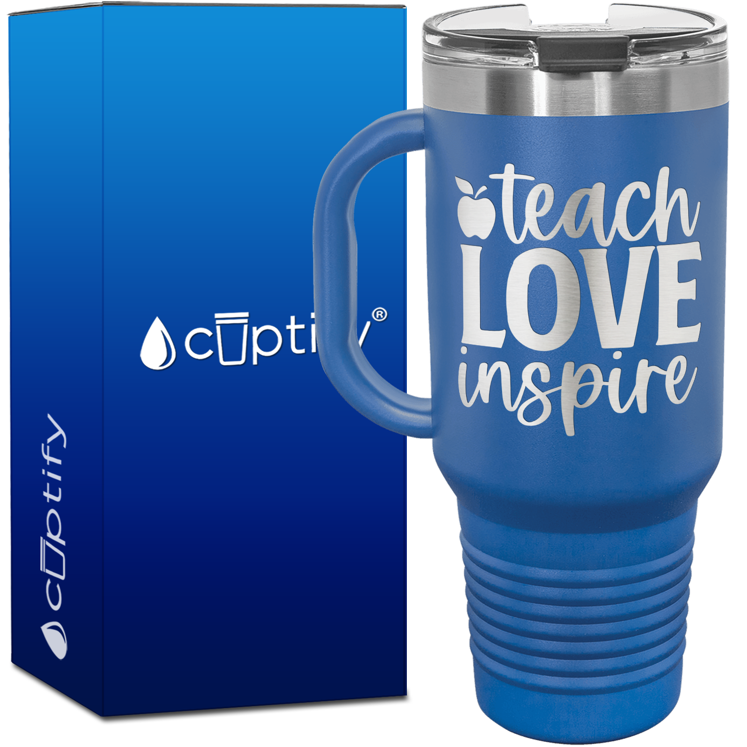 Teach Love Inspire 40oz Teacher Travel Mug