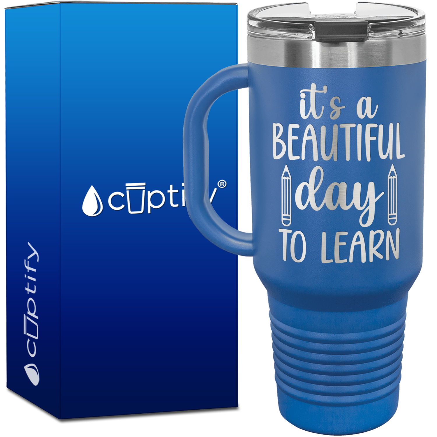 It's a Beautiful Day to Learn 40oz Teacher Travel Mug