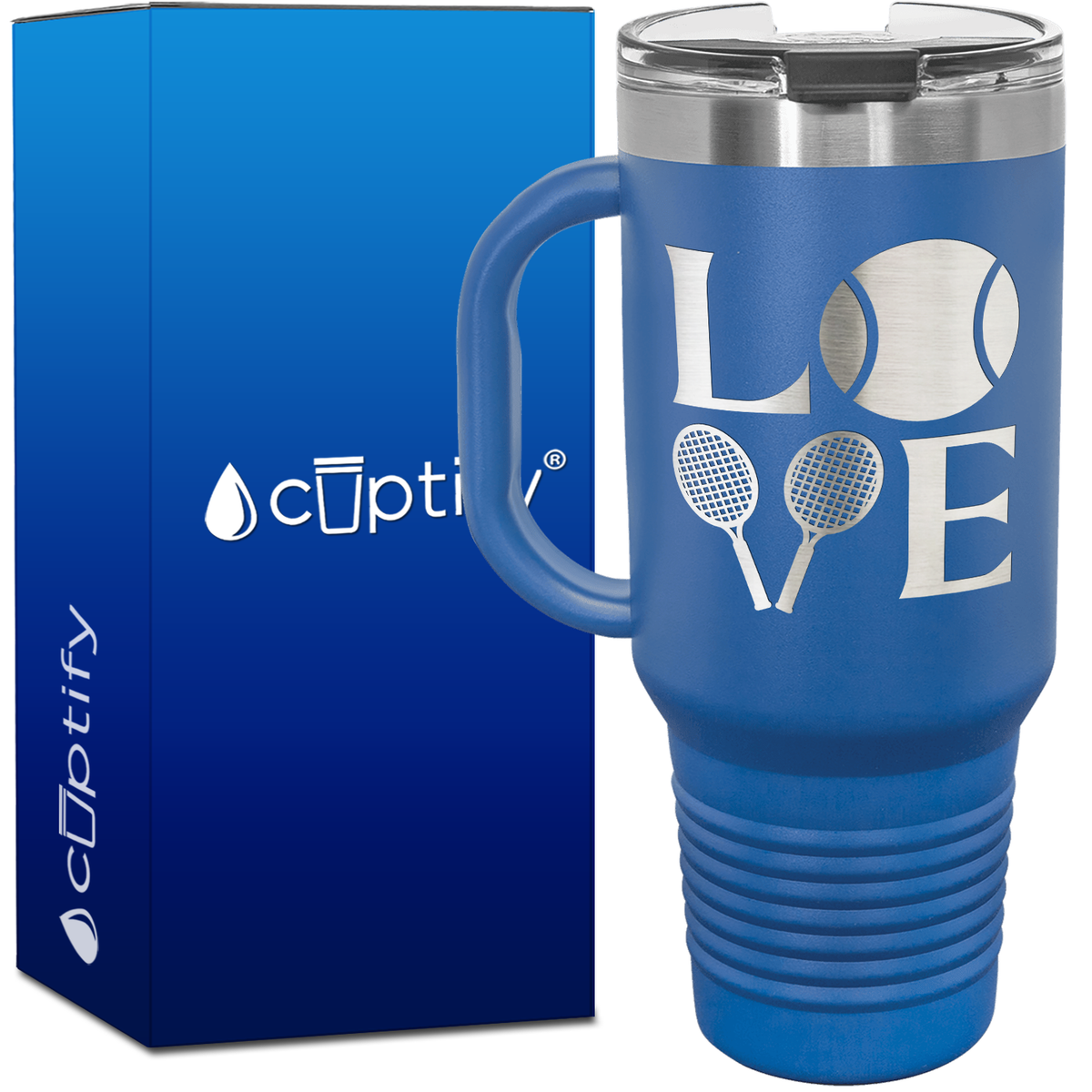 Tennis LOVE 40oz Tennis Travel Mug