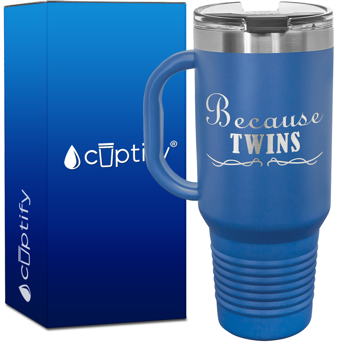 Because Twins 40oz Mom Travel Mug