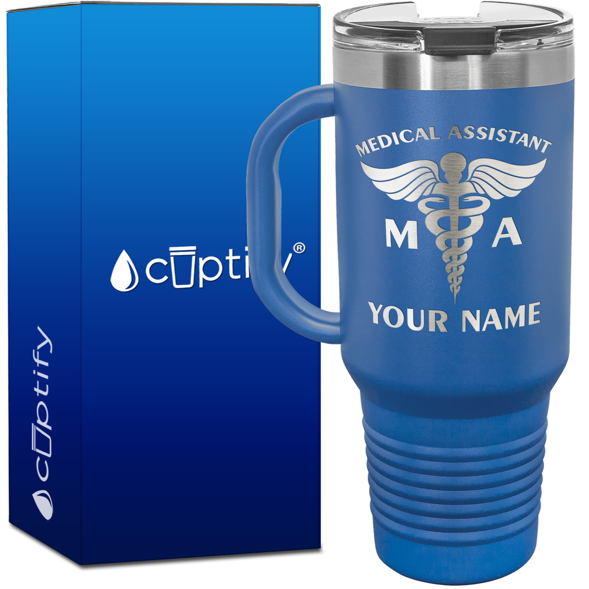 Personalized MA Medical Assistant 40oz Medical Travel Mug