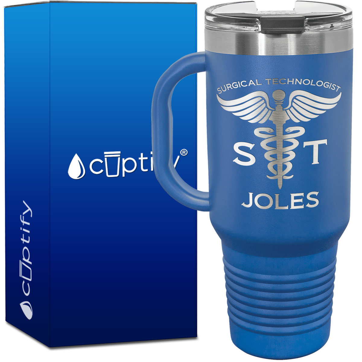 Personalized ST Surgical Technologist 40oz Medical Travel Mug