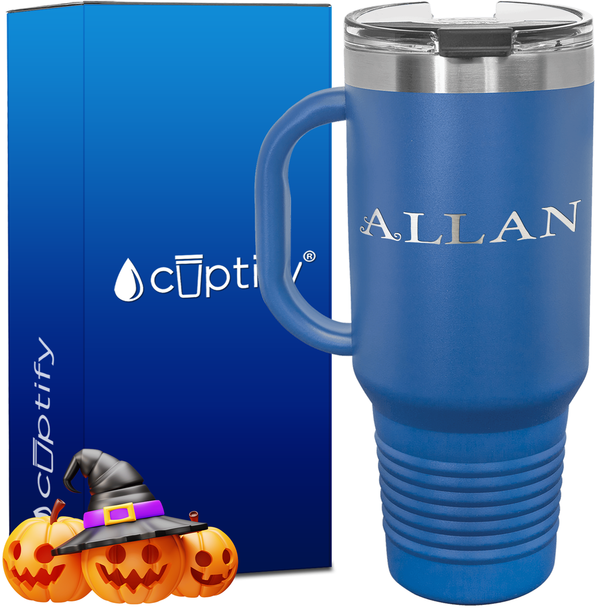 Personalized Eerie Font Style 40oz Halloween Travel Mug