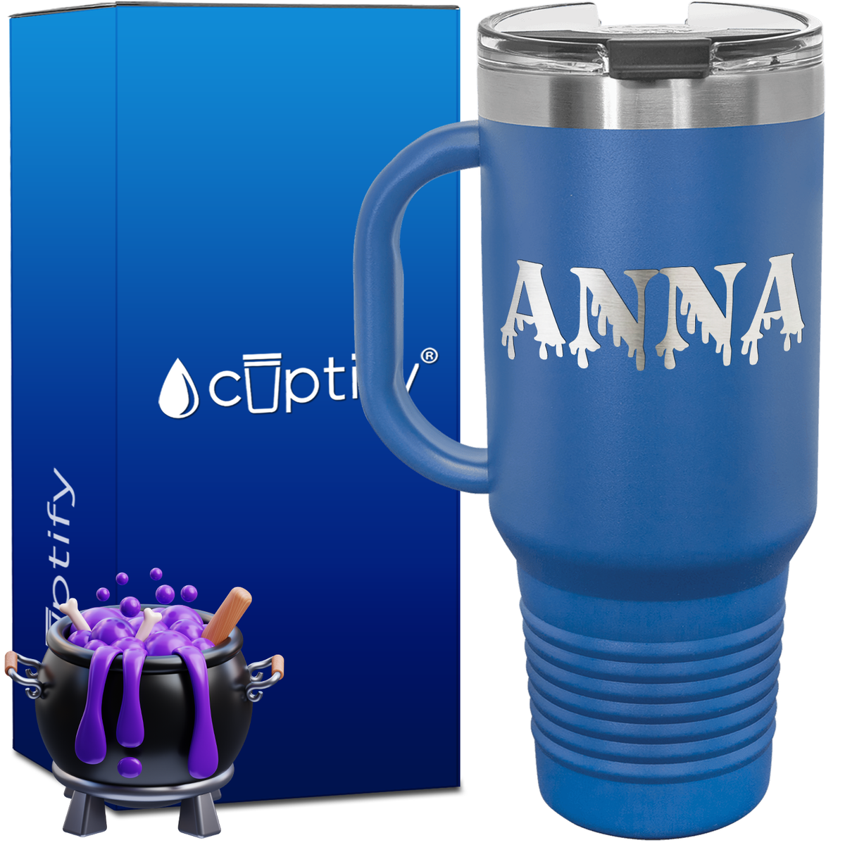 Personalized Bloody Font Style 40oz Halloween Travel Mug