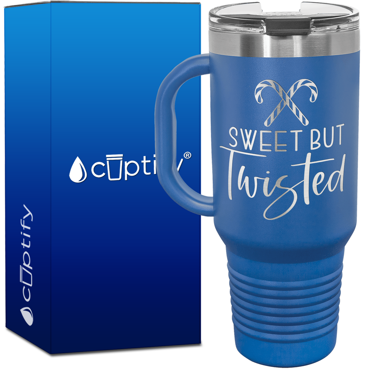 Sweet but Twisted 40oz Christmas Travel Mug