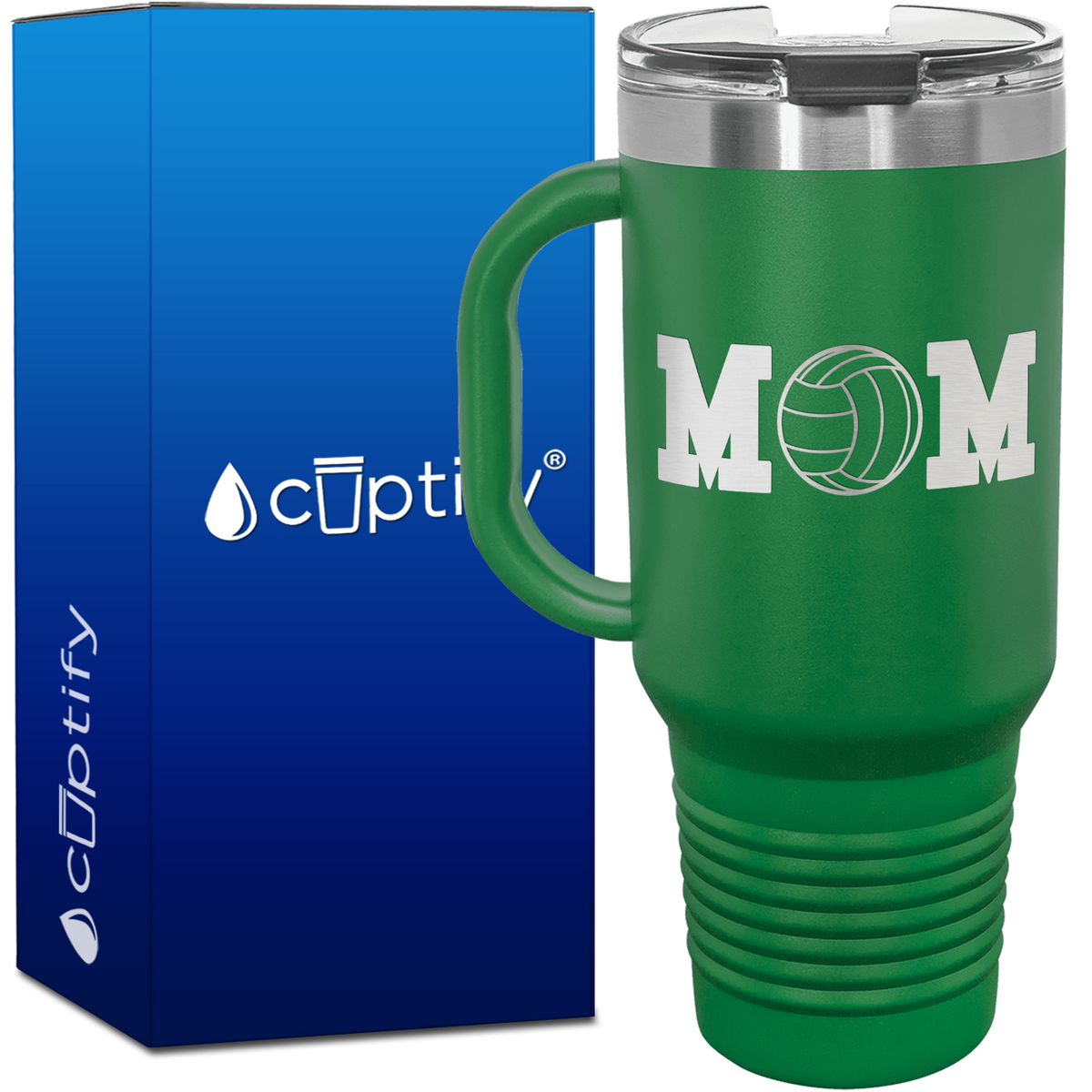 Volleyball Mom 40oz Mom Travel Mug