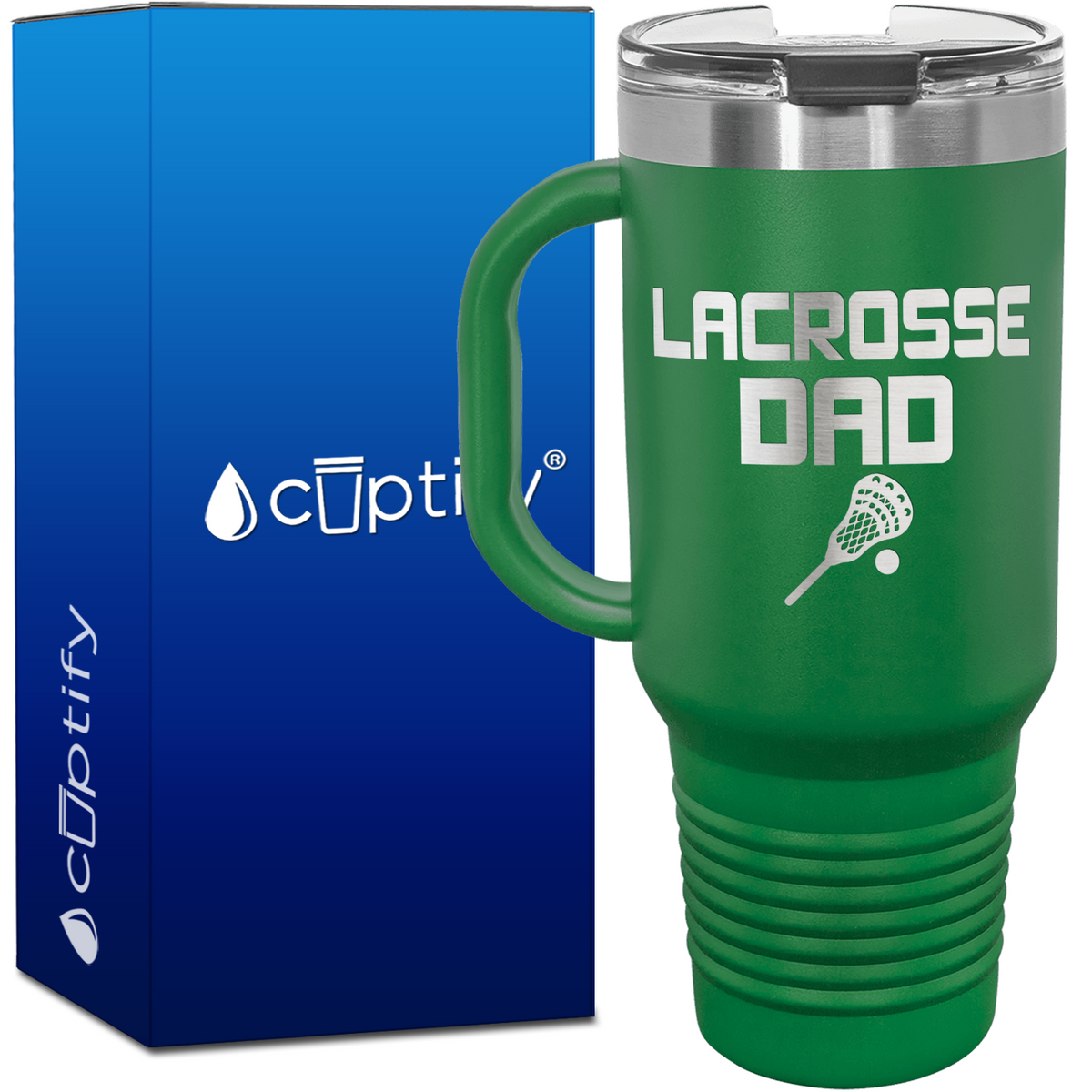 Lacrosse Dad 40oz Lacrosse Travel Mug