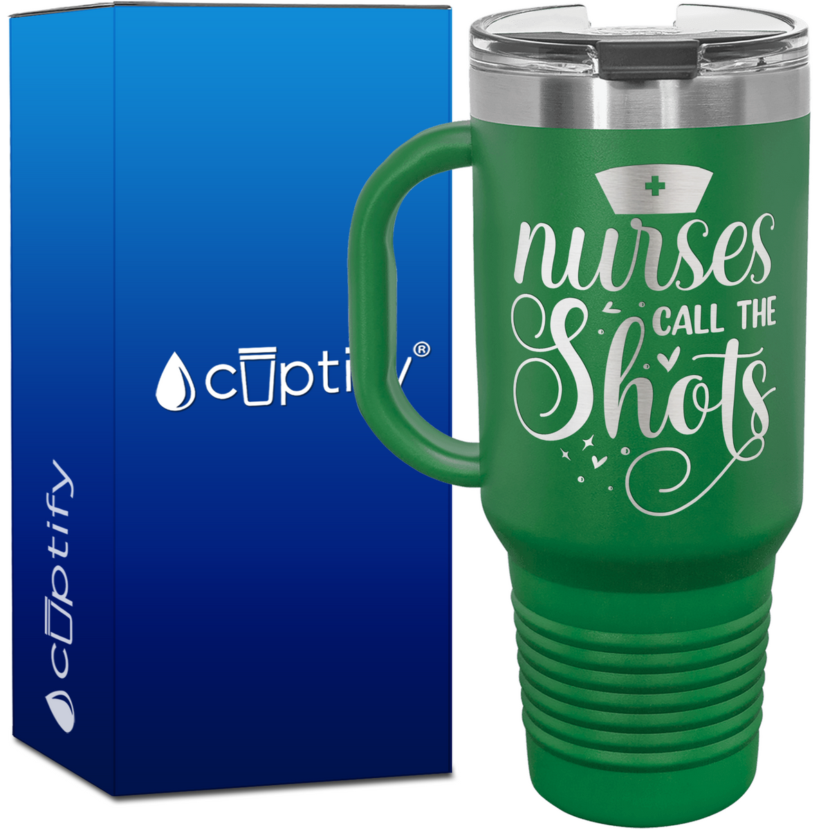 Nurses Call the Shots 40oz Nurse Travel Mug