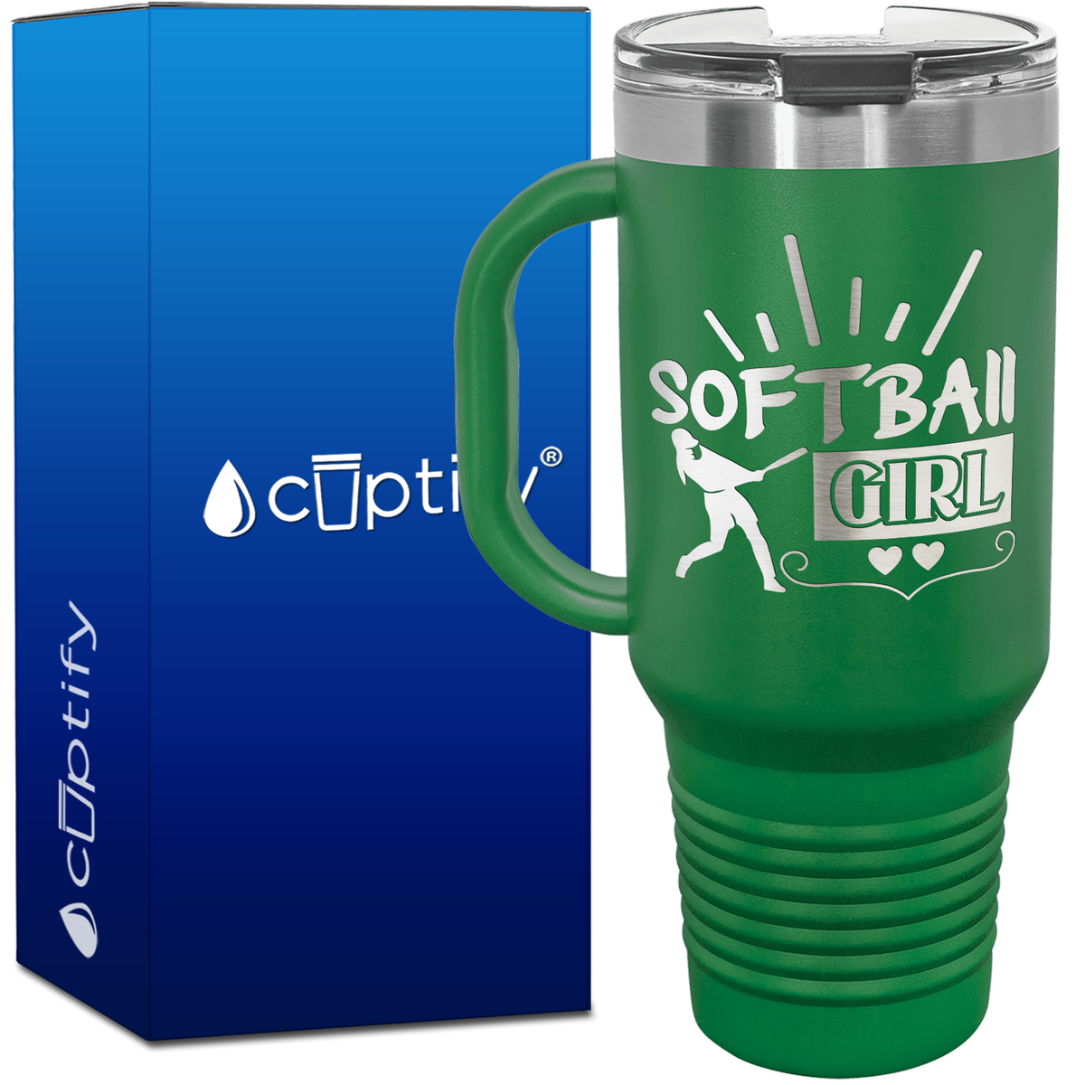 Softball Girl 40oz Softball Travel Mug