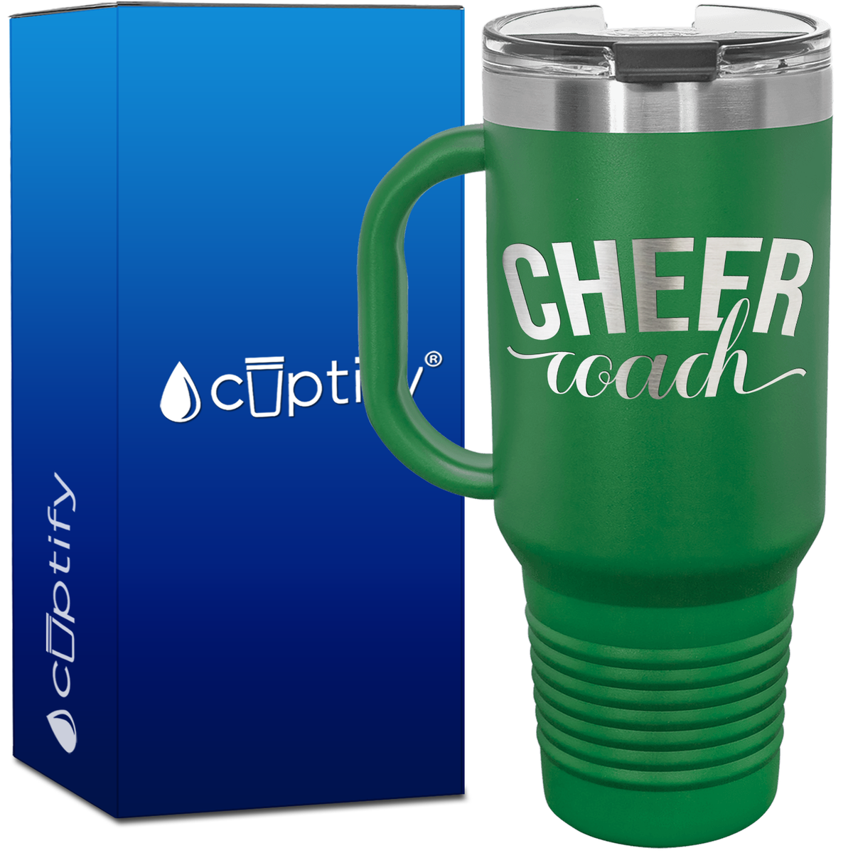 Cheer Coach Arch 40oz Cheer Travel Mug
