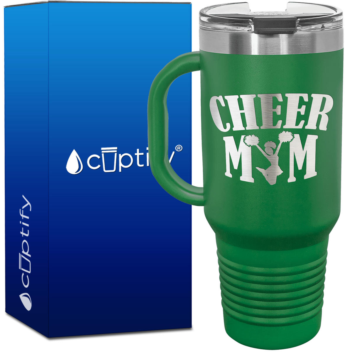 Cheer Mom 40oz Cheer Travel Mug