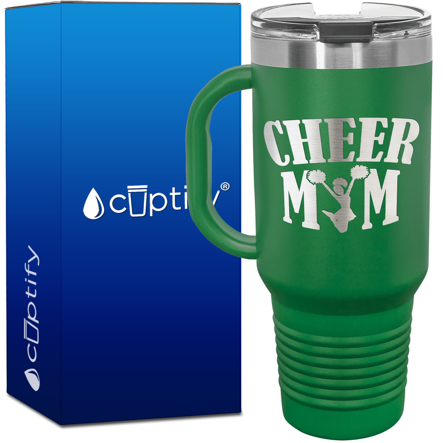 Cheer Mom 40oz Cheer Travel Mug